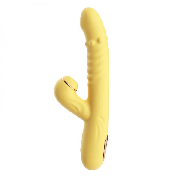 MizzZee - LoveJoy Rotating Beads Retractable Warming Suction Wand (Chargeable - Yellow) MizzZee - LoveJoy Rotating Beads Retractable Warming Suction Wand (Chargeable - Yellow)